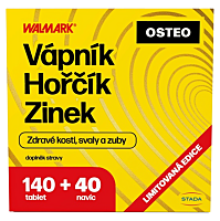 WALMARK Vápník Hořčík Zinek Osteo 140 + 40 tablet NAVÍC