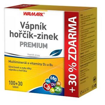 WALMARK Vápník hořčík-zinek PREMIUM 100+30 tablet