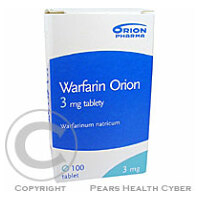 WARFARIN ORION 3 MG  100X3MG Tablety