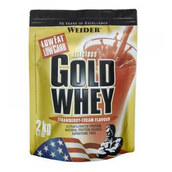 Gold Whey, syrovátkový protein, Weider, 2000 g - Jahoda