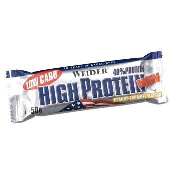 WEIDER Low Carb High Protein proteinová tyčinka Latte Macchiato 50 g