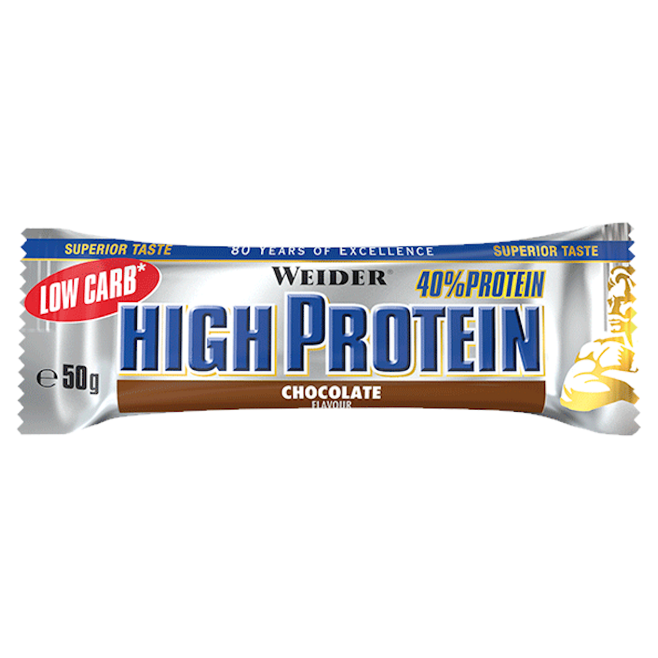 Levně WEIDER Low Carb High proteinová tyčinka čokoládová 50 g