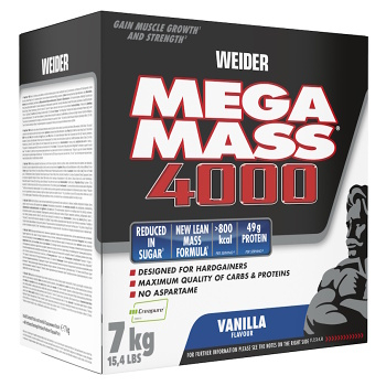 WEIDER Mega Mass 4000 Vanilka 7000 g