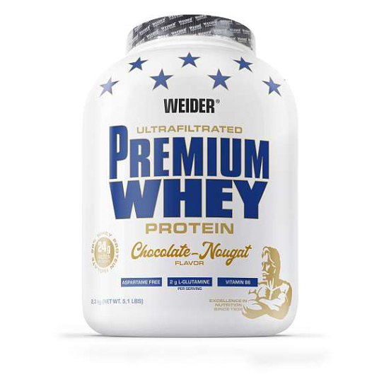 E-shop WEIDER Premium whey syrovátkový protein čokoláda a nugát 2300 g