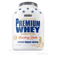 WEIDER Premium whey syrovátkový protein jahoda a vanilka 2300 g