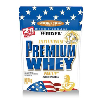 WEIDER Premium whey syrovátkový protein příchuť čokoláda a nugát 500 g (Syrovátkové proteiny)