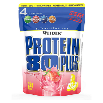 WEIDER Protein 80 plus příchuť jahoda 2000 g