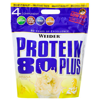 WEIDER Protein 80 plus příchuť banán 2000 g