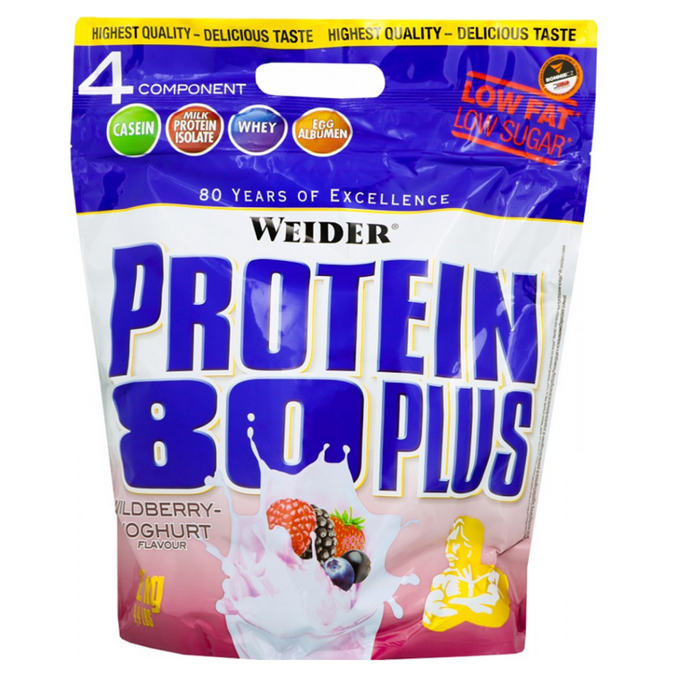 E-shop WEIDER Protein 80 plus příchuť lesní plody a jogurt 2000 g