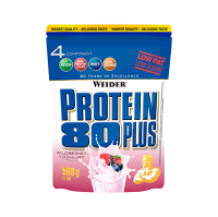 WEIDER Protein 80 plus příchuť lesní plody a jogurt 500 g