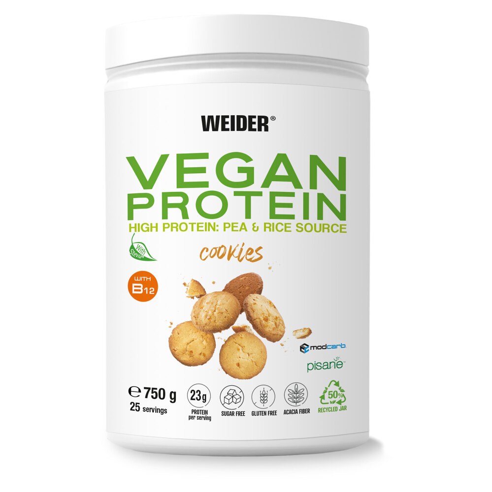 Levně WEIDER Vegan protein příchuť cookies 750 g