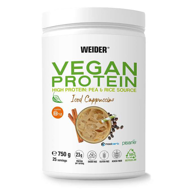 E-shop WEIDER Vegan protein příchuť iced cappuccino 750 g