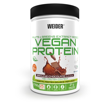 WEIDER Vegan protein příchuť brownie chocolate 750 g (Vícesložkové proteiny) - Instantní
