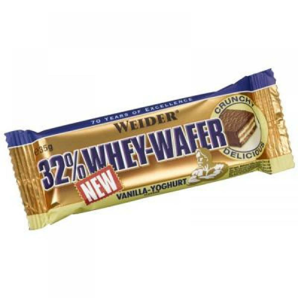 E-shop Wafer Whey, proteinová tyčinka, 35 g, Weider - Vanilka-Jogurt