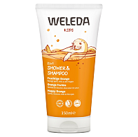 WELEDA 2v1 sprchový krém a šampon Šťastný pomeranč 150 ml