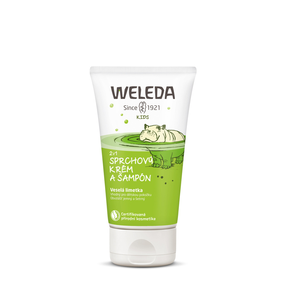 E-shop WELEDA 2v1 Sprchový krém a šampon veselá limetka 150 ml