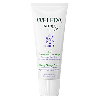WELEDA 3v1 Derma krém na zadeček 50 ml (Krémy, oleje, masti pro přebalování) - Zklidňující, Ochranný, Hojivý