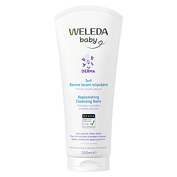 WELEDA 3v1 Derma mycí balzám 200 ml (Mýdla a sprchové gely pro děti) - Vyživující, Přírodní, Hypoalergenní, Zvláčňující