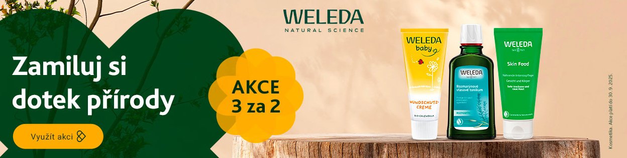 AKCE 3 ZA CENU 2 na kosmetiku Weleda