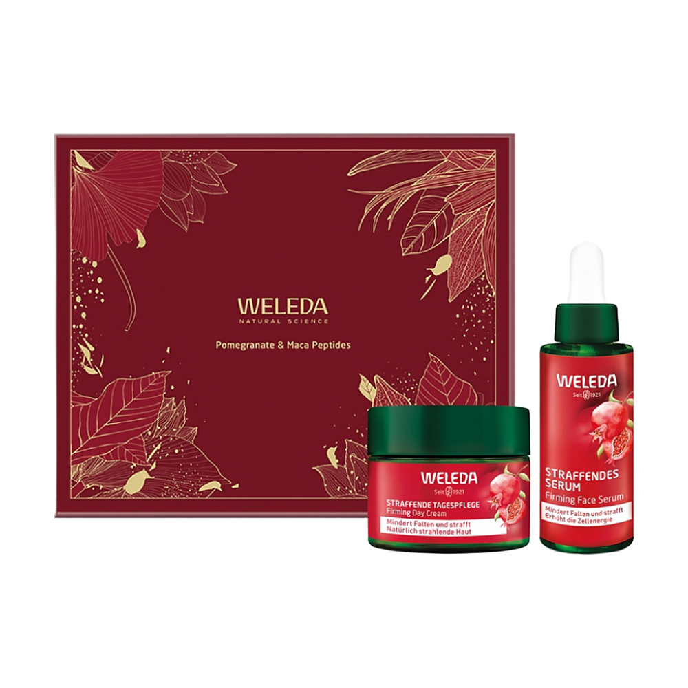 WELEDA dárkové balení firming face care pomegranate & maca peptides