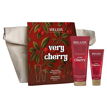 WELEDA Dárkové balení taštička very cherry (Kosmetické balíčky) - Dermokosmetika, Čistící, Vyživující, Hydratační, Přírodní
