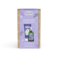 WELEDA Levandulové uvolnění ​Aroma Shower Relax 200 ml + Levandulový zklidňující olej 100 ml Dárkový set