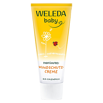 WELEDA Měsíčkový kojenecký krém na zadeček bez parfemace 75 ml (Dětské krémy) - Hydratační, Regenerační, Zklidňující