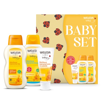 WELEDA Měsíčkový kojenecký set dárkové balení (Mýdla a sprchové gely pro děti) - Přírodní