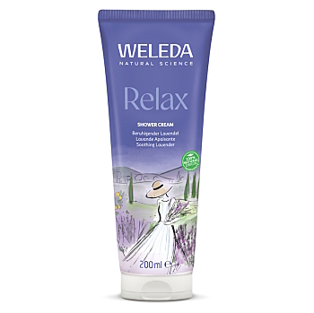 WELEDA Relax Levandulový sprchový krém  200 ml (Přírodní přípravky na sprchování a mytí) - Přírodní