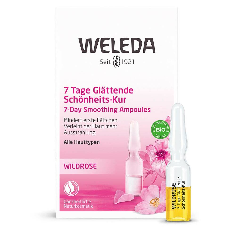 E-shop WELEDA Růžový pleťový olej - 7denní vyhlazující kúra 7 x 0,8 ml