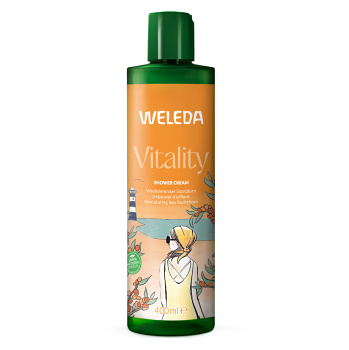 WELEDA Vitality Rakytníkový sprchový krém 400 ml (Přírodní přípravky na sprchování a mytí) - Přírodní
