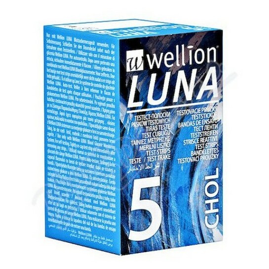 Levně WELLION Luna testovací proužky cholesterol 5 kusů
