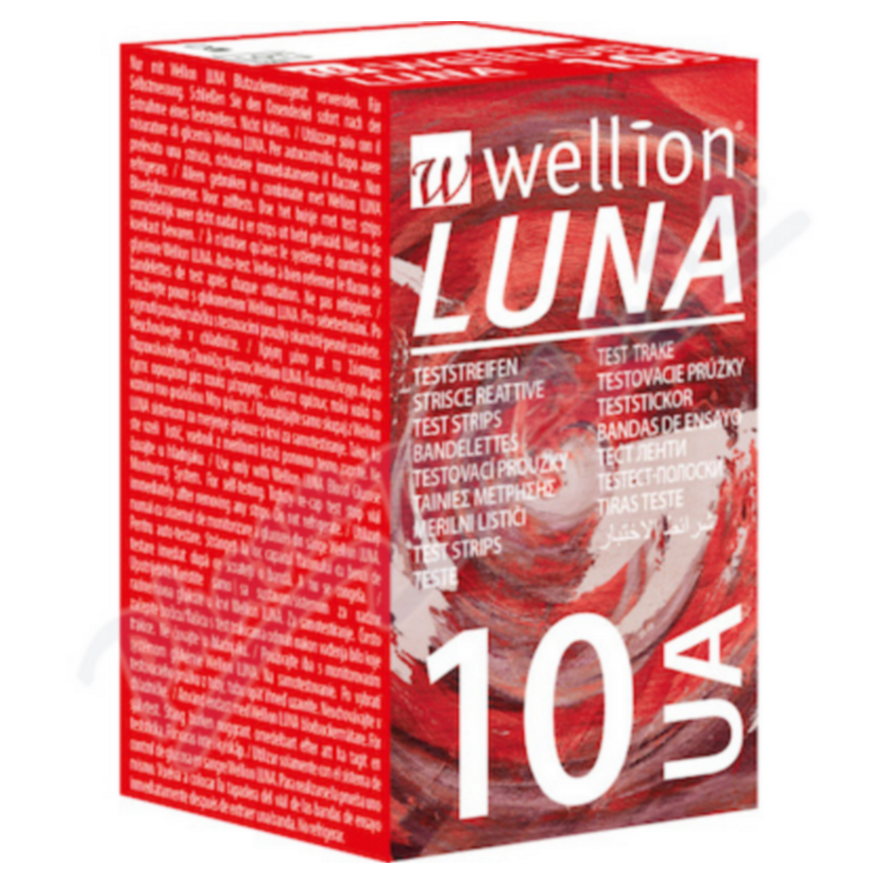 Levně Wellion LUNA testovací proužky pro měření kyseliny močové 10 kusů