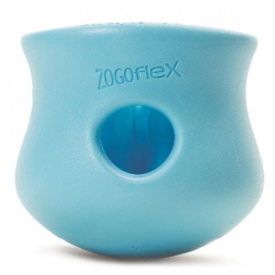 Levně WEST PAW Zogoflex Toppl Small Aqua blue plnící hračka 8 cm