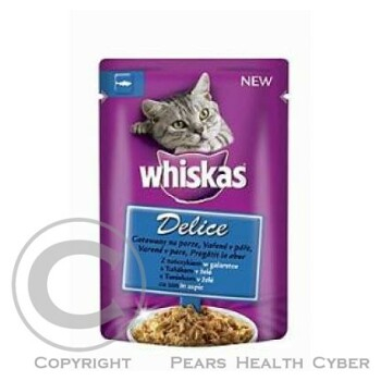 Whiskas kapsa Delice vařené v páře s tuňákem vželé 85g ()