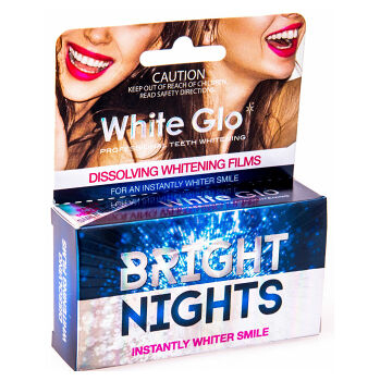 WHITE GLO Bright Nights rozpouštěcí bělící pásky