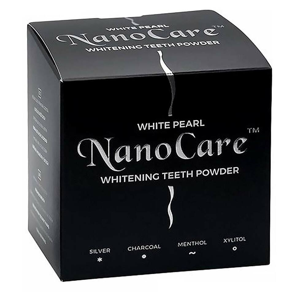Levně WHITE PEARL NanoCare Bělicí zubní pudr s aktivním uhlím 30 g