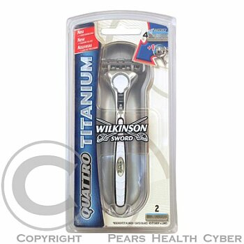 WILKINSON Quattro Titanium strojek + 2 náhrady ()