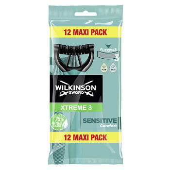 WILKINSON Xtreme3 Sensitive Comfort jednorázový holicí strojek pro muže 12 kusů