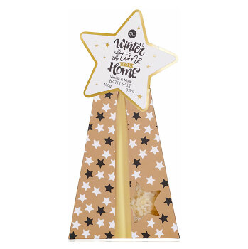 ACCENTRA Winter Magic Sůl do koupele v papírové dárkové krabičce s vůní vanilky 100 g (Kosmetické balíčky)