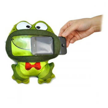 WISE PET Plyšový obal na smartphone Frog