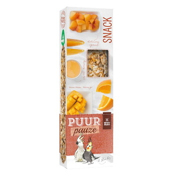 WITTE MOLEN Puur Pauze tyčinky pro papoušky mango a meruňka 140 g (Krmivo pro ptáky)