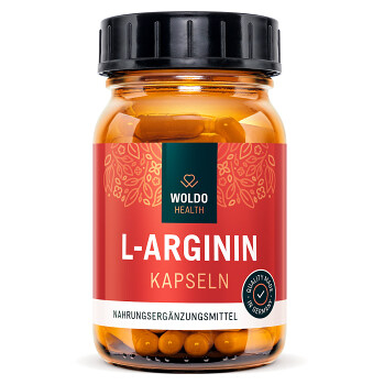 WOLDOHEALTH L-Arginin HCL 120 kapslí (Žíly a cévy) - Jednosložkové