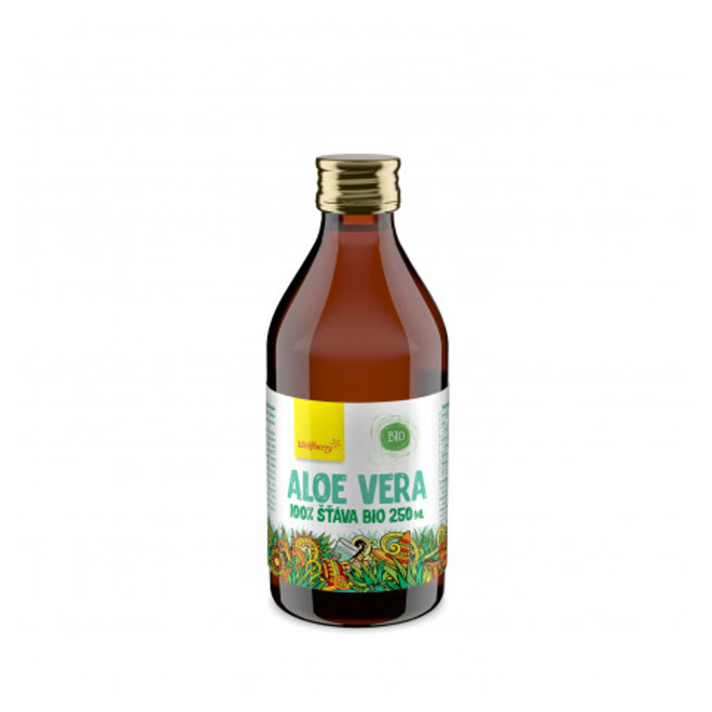 Levně WOLFBERRY Aloe vera šťáva 100% 250 ml BIO