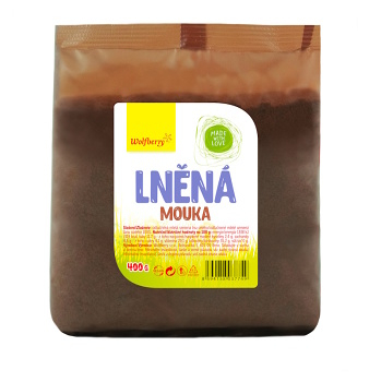 WOLFBERRY Lněná mouka 400 g (Bezlepkové mouky a strouhanky)