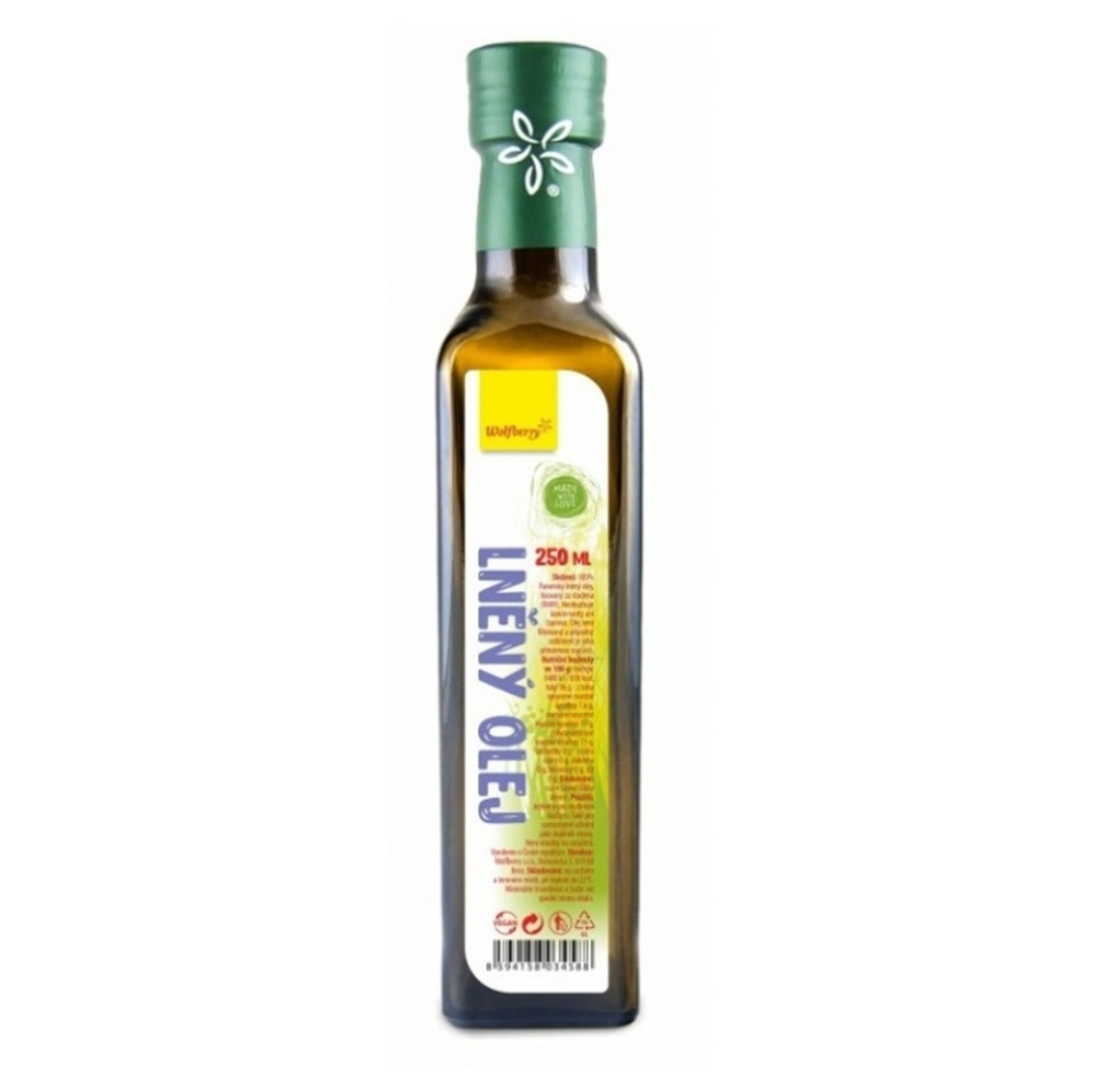 Levně WOLFBERRY Lněný olej 250 ml
