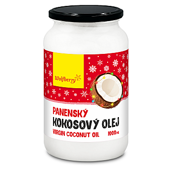 WOLFBERRY Panenský kokosový olej 1000 ml (Kokosový olej) - Jednodruhové