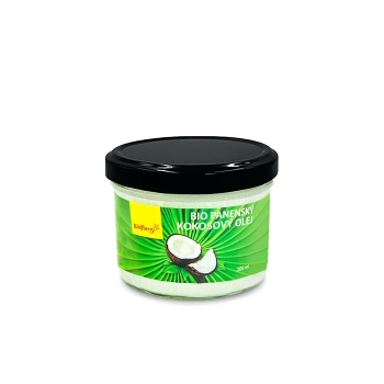 WOLFBERRY Panenský kokosový olej BIO 200 ml (Kokosový olej) - Tělové, Jednodruhové, BIO