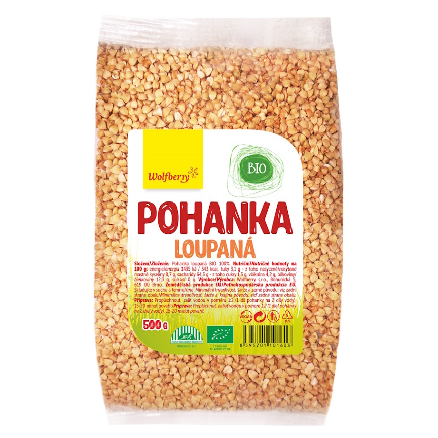 WOLFBERRY Pohanka loupaná BIO 500 g
