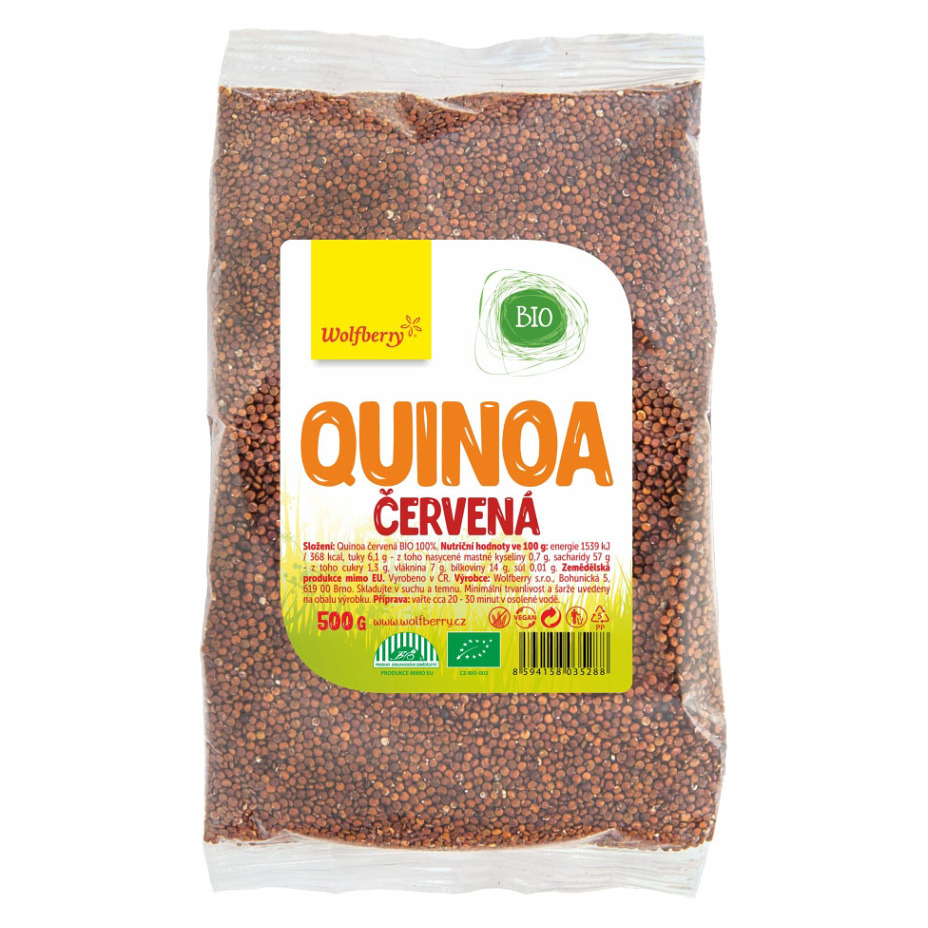 E-shop WOLFBERRY Quinoa červená BIO 500 g